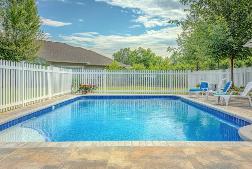 clôture de piscine autour de la Rive-Sud